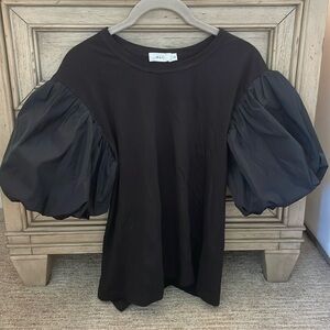 A.L.C. Crew Neck Puff Sleeve Tee